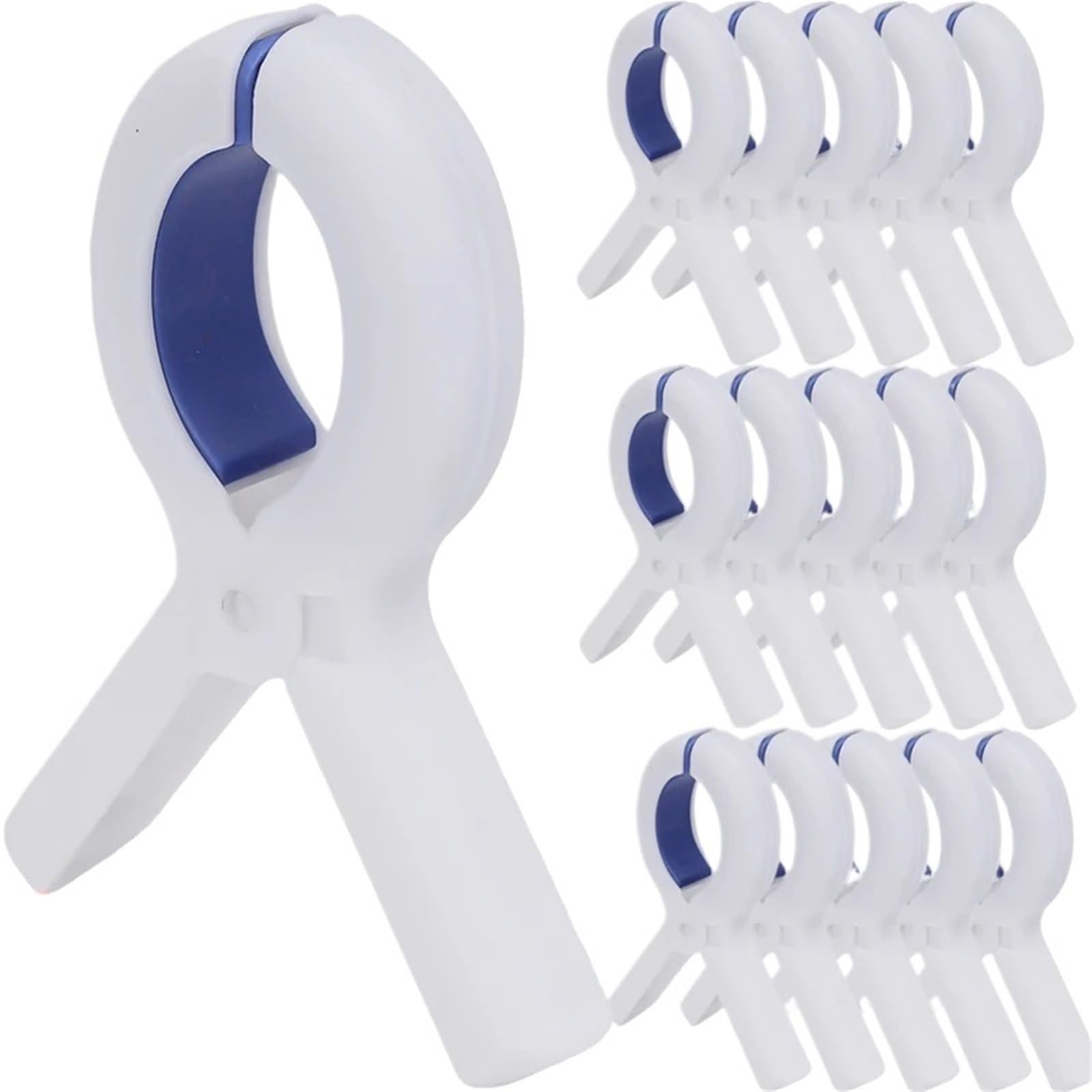 50/100/150Pcs Plastic Clothespins Large Clips Springs Clamps Laundry Drying Socks Holder Hanging Clip for Washing Line(Blue-200pcs)