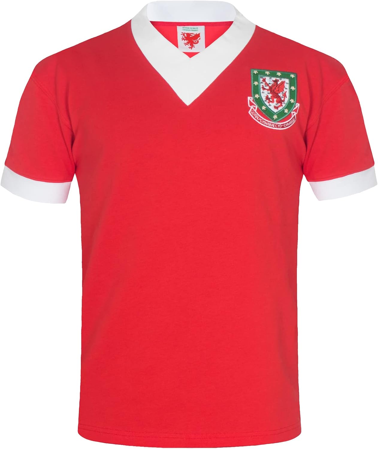 Wales Official Soccer Gift Mens Retro 1958 John Charles No.9 Shirt Small