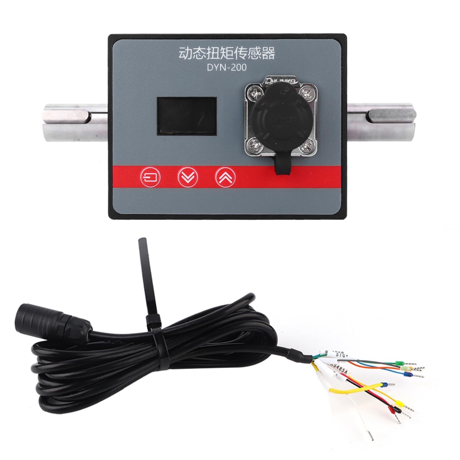 Dynamischer Torsionssensor, DYN‑200 100N.M LCD-Display Rotierender Torsionssensor Motordrehzahl-Leistungstester Messdetektor