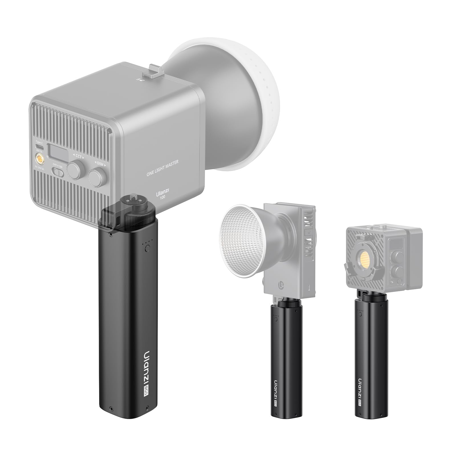 ULANZI BG5 Handheld Battery Grip and LT002 RGB Video Light