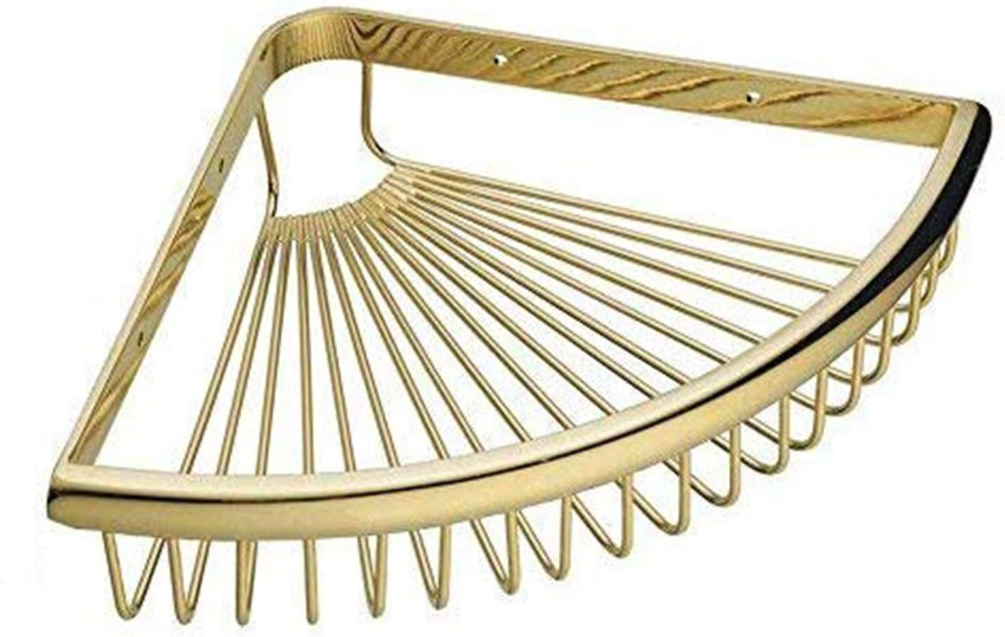 XINYU Bathroom Storage Gold Shower Corner Caddy Modern triangle Bath Shelf,Solid Brass