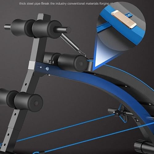 Miniatura 6 de FBITE Equipo de entrenamiento de banco de fitness, cama de levantamiento de pesas, tabla de sentadillas, plegable, banco de pesas, banco de