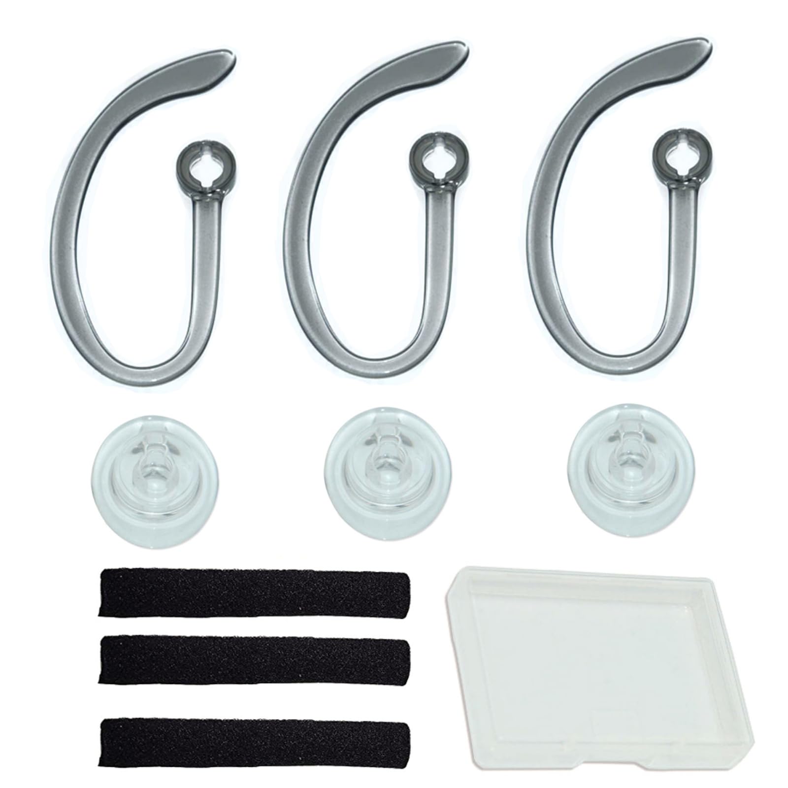 Miayaya Ear Tips, Ear Hook Loops, Foam Spare, Earpads Fit Kit Compatible Model for Plantronics WH500 CS540 W440 CS70 Savi W740 Headset Replacement Tip