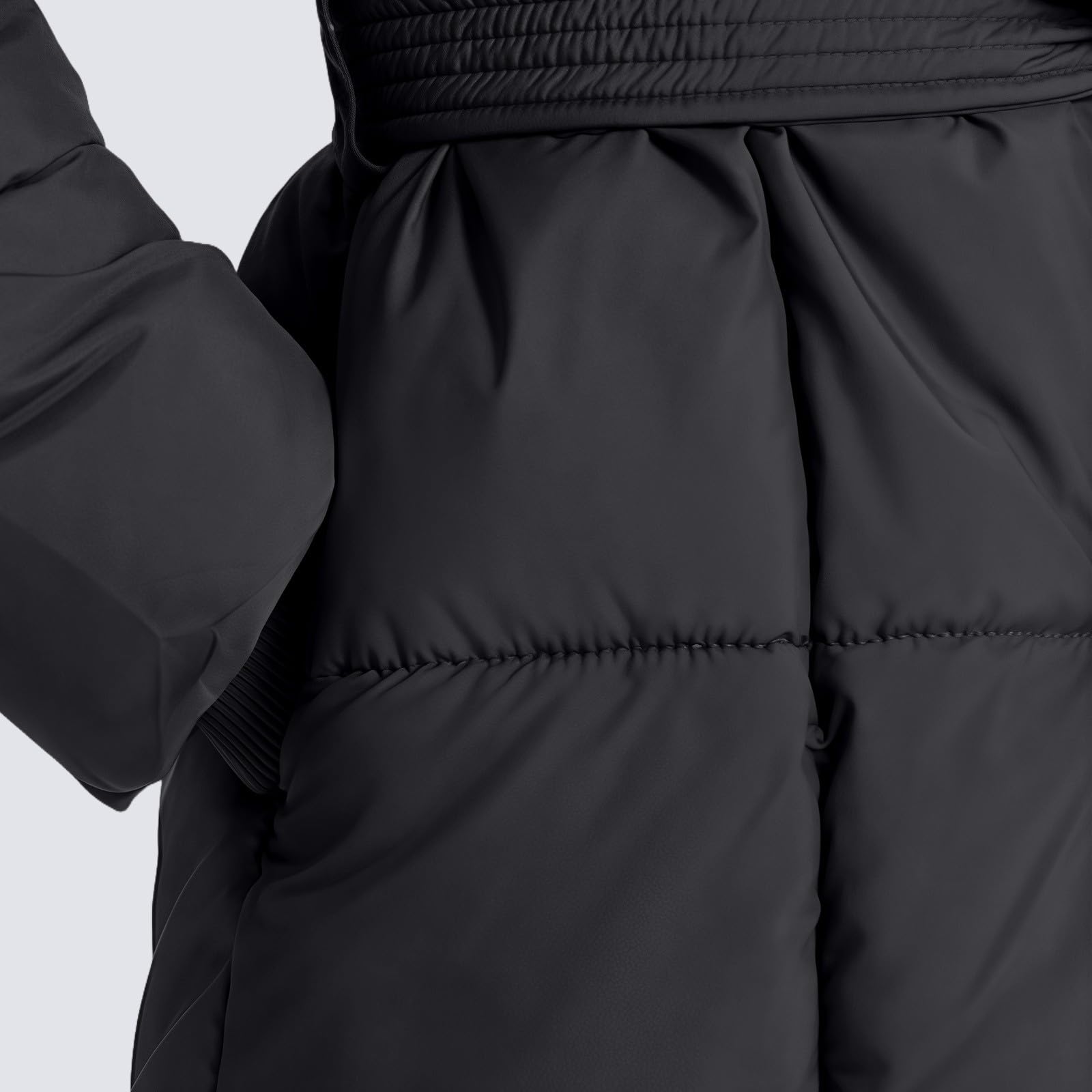 Chaqueta acolchada ligera con capucha para mujer, chaqueta de invierno larga, abrigo de plumón, abrigo de invierno cálido, parka de invierno resistente al viento, chaqueta de plumón, chaqueta de