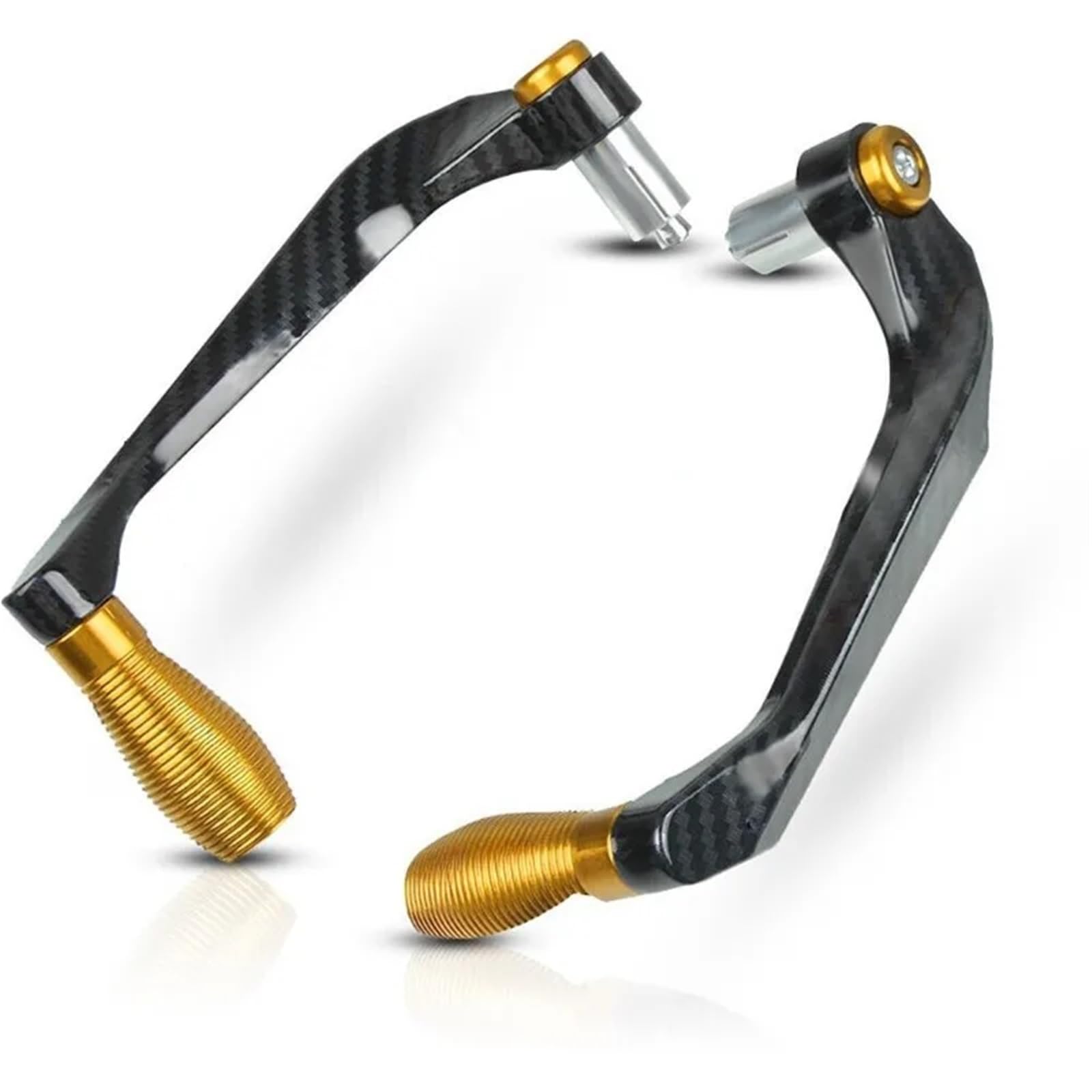 Opanbtg Gold Motorbike Handguards Motorcycle Cnc Aluminum Alloy Handlebar Brake Clutch Lever Hand Guard Protector Modification Accessories(Gold)