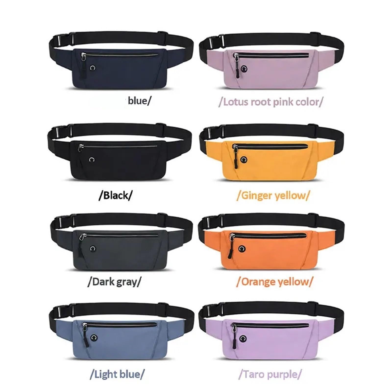 Marsupio Sportivo Marsupio da corsa leggero Marsupio sportivo Marsupio for cellulare Uomo Donna Marsupio Marsupio sportivo da palestra Marsupio Cintura regolabile Per La Corsa, L'Escursionismo(Yellow)