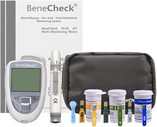 3 in 1 Home Cholesterol Test Kit Cholesterol Test Meter Cholesterol Meter Uric Acid Test Meter Kit Monitor Meter