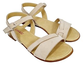 صندل فلات صيفي وحزام خلفي وشريط فيلكرو للاغلاق للبنات