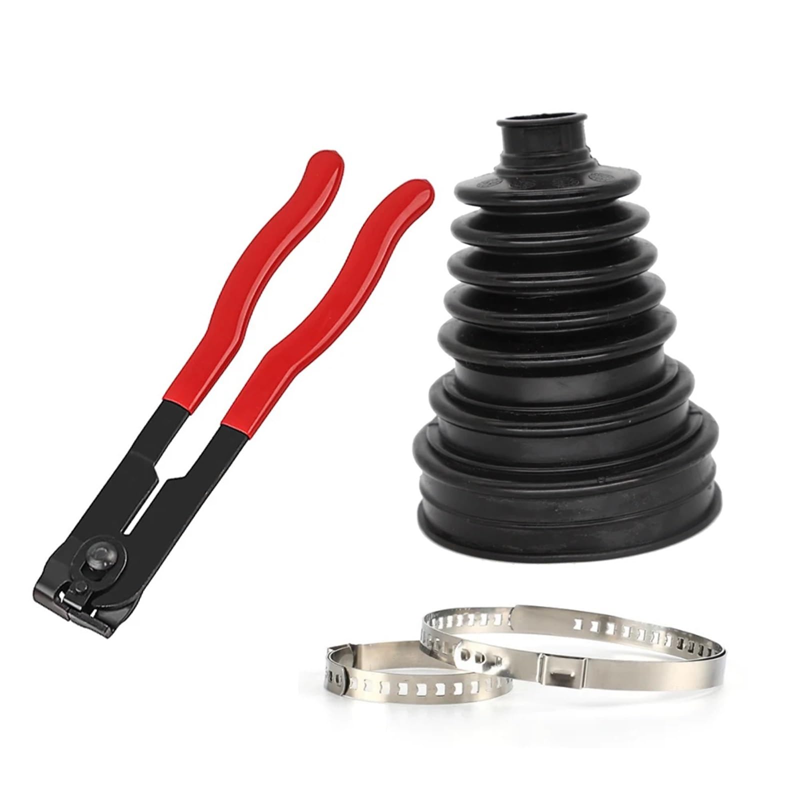 Kit de soufflet cardan universel avec cache-poussière pour arbre transmission, revêtement extérieur en caoutchouc élastique, installation facile(1)