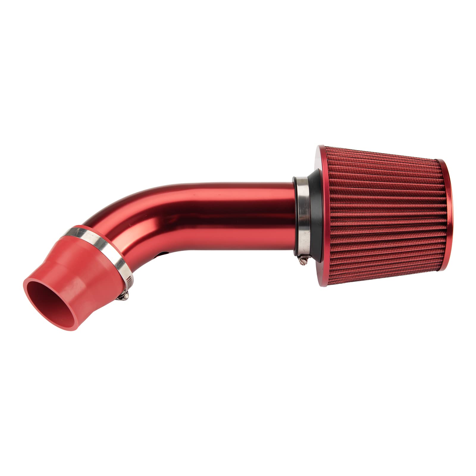Buy Cold Air Intake Kit, Universal Carbon Fiber Cold Air Filter Kit 3 Carbon Fiber Cold Air Filter Feed Included Air Intake Pipe Kit Silicone Hose - View #11