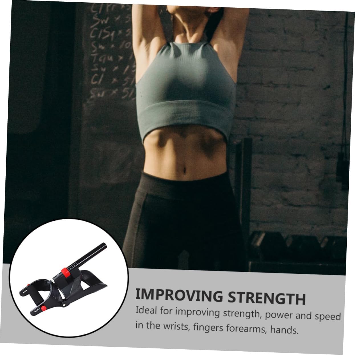 Wrist Strength Trainer Tool Adjustable Grip for Hands and Forearms | Steel and PP Construction, Sweat-Absorbing Grip, Ergonomic Design, Black Finish for Fitness Training
