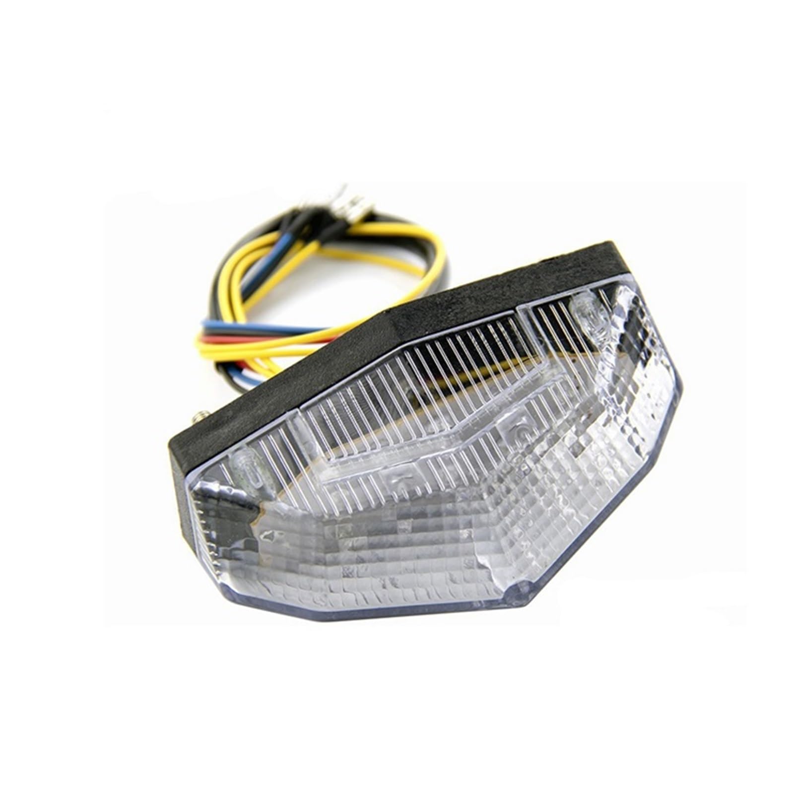 Motocyklowe światła światło hamowania Do tylnego światła hamowania | 12 V z kierunkowskazem kontrolka tablicy rejestracyjnej(1Pc Clear)
