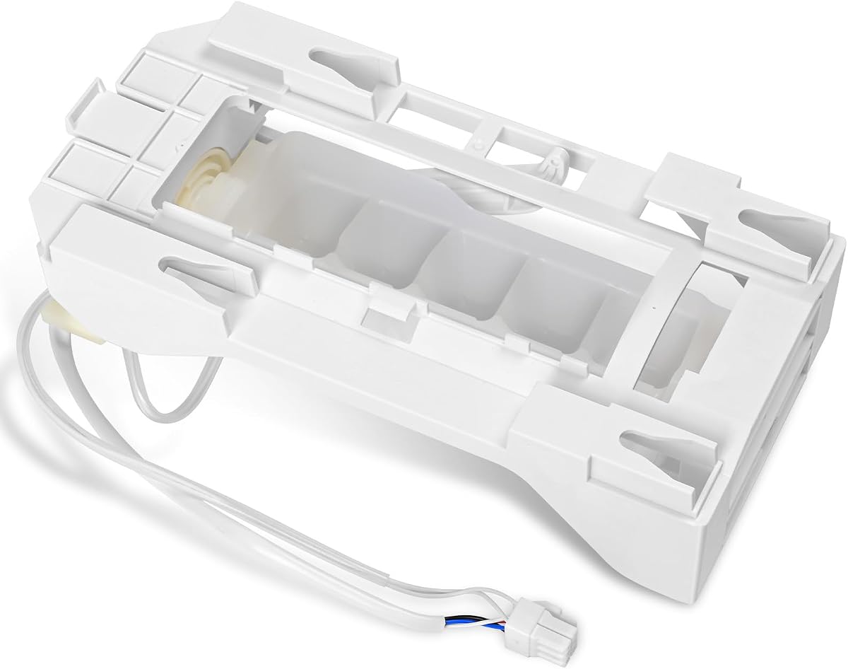 Upgraded 243297609 243297613 Ice Maker Replacement Refrigerator Ice Makers Fits for Frigidaire Ice-Maker 243297613, for Electrolux Icemaker Replacement Parts, Replaces 243297606, 6-Pin
