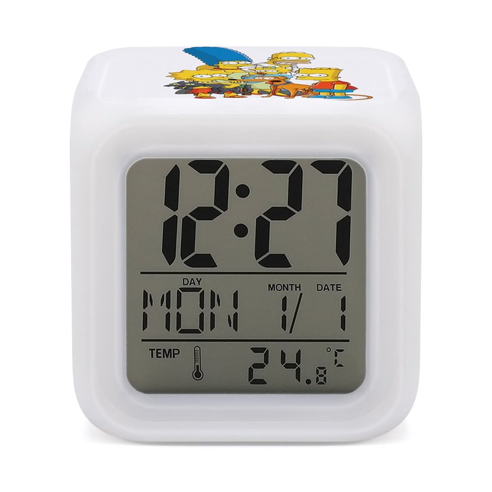 Amazon.co.jp: ザ・シンプソンズ 目覚まし時計 置き時計 クロック時計