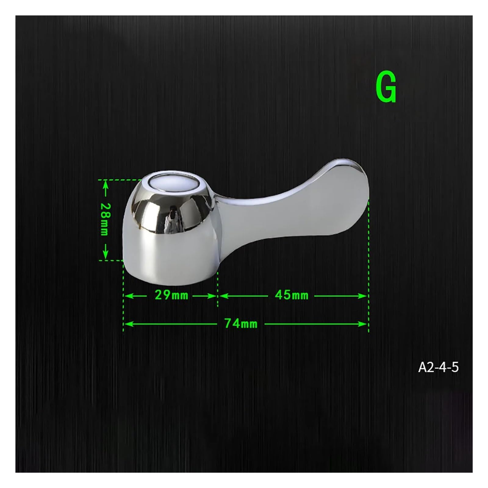 Maniglia Con Placca GHIDINI Cartesio In Alluminio Argento Lucido Cromato E Spazzolato | Leroy Merlin - Foto 10