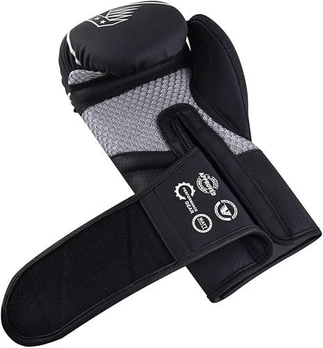 Boxing Gloves Focus Pads Rope Set ADULT- Matt Finish- Jab Curved Focus Mitts with Punching Gloves for MMA, Muay Thai, Kickboxing Martial Arts, Punching Hand Target Strike Shield (14 oz, White) - Image 7