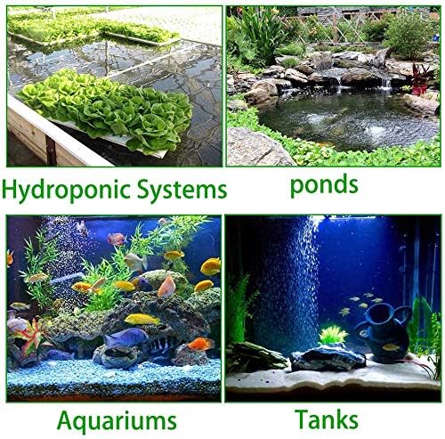 Image of PINVNBY 4.2-Inch Air Stone Disc Bubble Diffuser with Suction Cups for Oxygenation in Fresh /Saltwater Tanks, Ponds, Hydroponic, Aquaponics, and as a Decorative Airstone for Aquariums