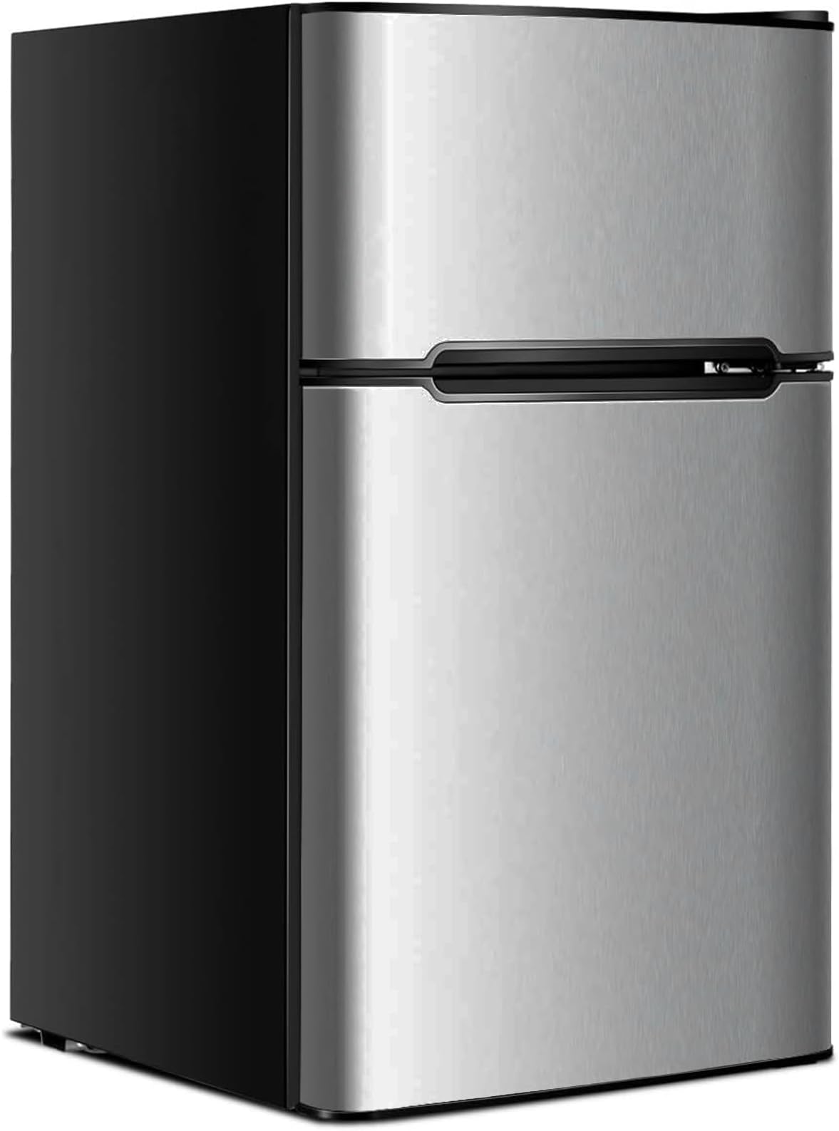 NAFORT 3.0 Cu Ft Compact Upright Freezer - Stainless Steel Door, Adjustable Temp, For Home/Office