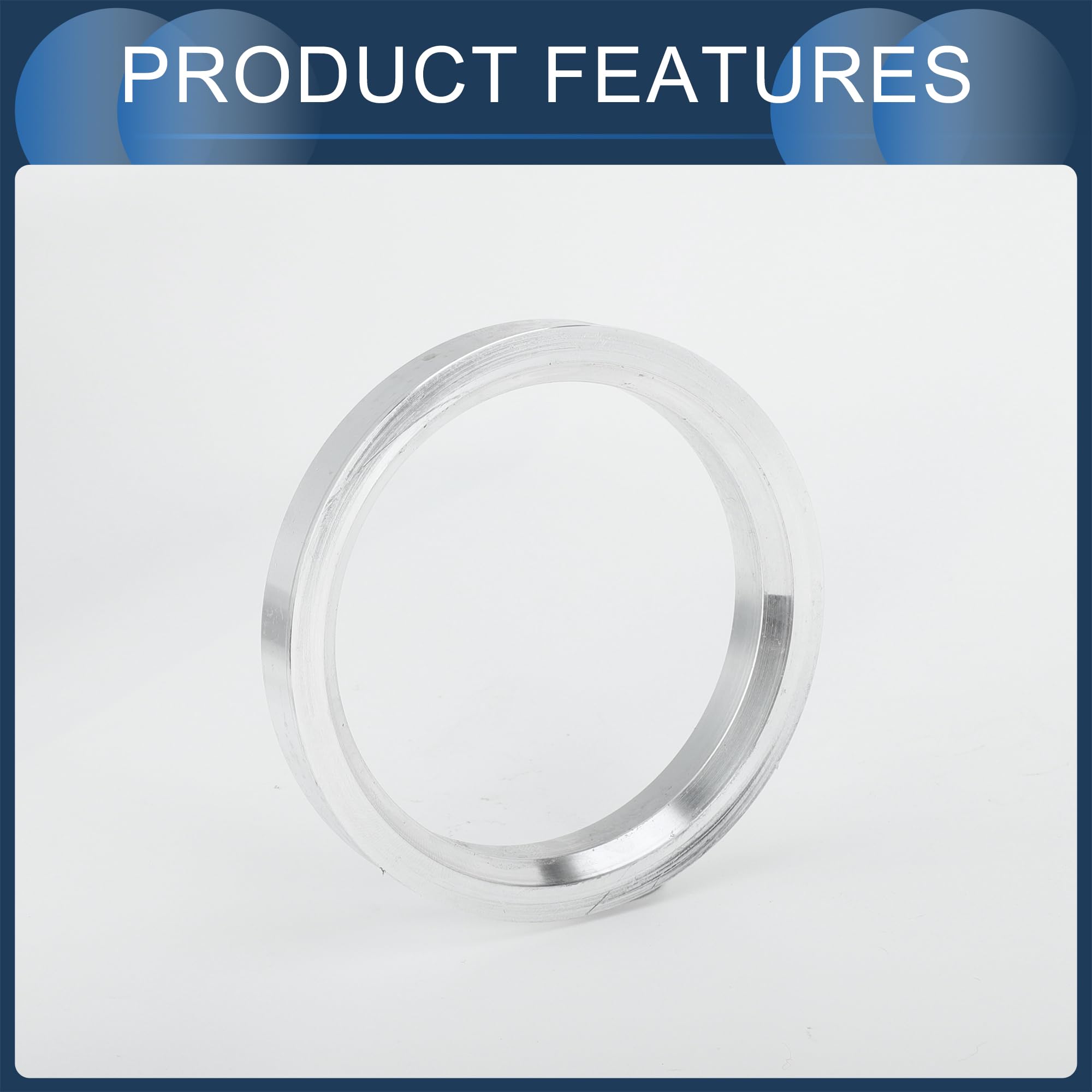 Bagues De Centrage De Moyeu, 60,1 Mm De Diamètre Intérieur À 74,1 Mm De Diamètre Extérieur, En Alliage D'Aluminium, 4 Pièces
