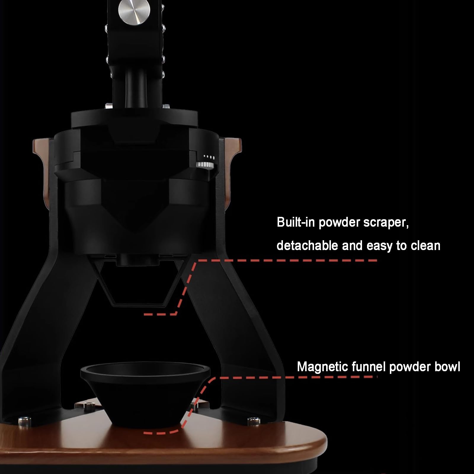 Molinillo de café manual, molinillo de rebabas ajustable con plato cónico de 83 mm, manivela para espresso, goteo, prensa francesa y infusión fría, diseño compacto para café molido fresco