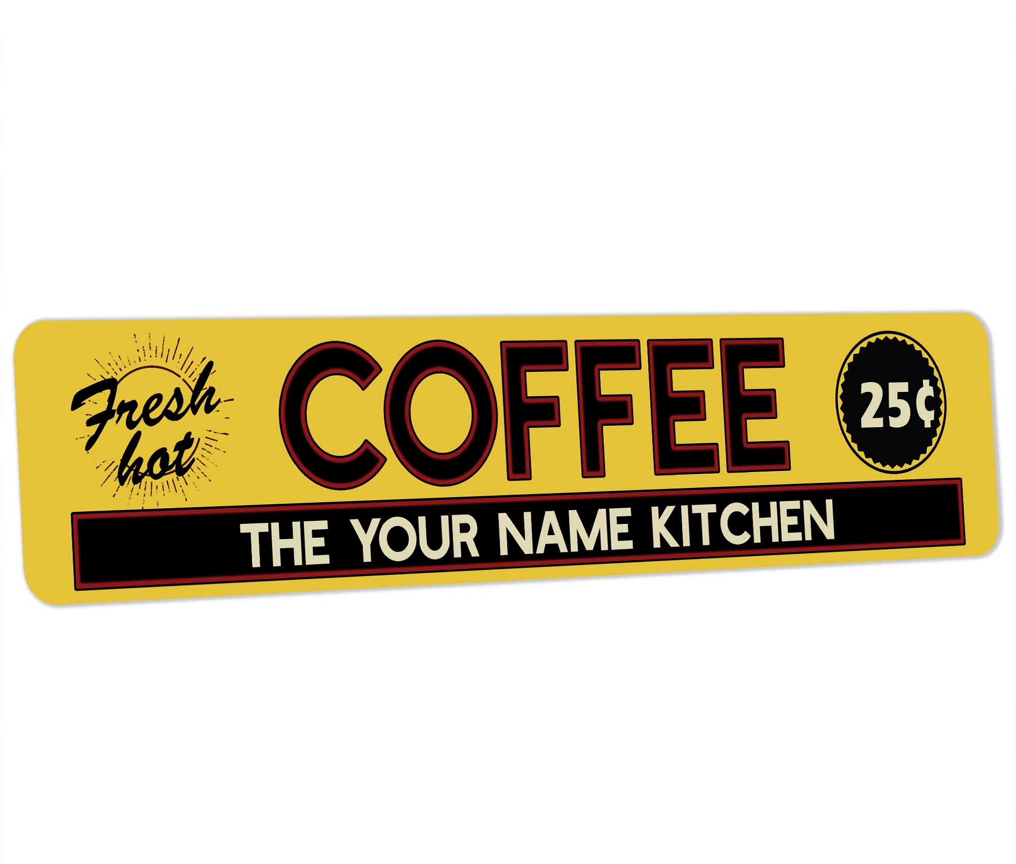 Custom Coffee Bar Sign Personalized Coffee Corner Café Coffee Station Barista Gifts Wall Decor 6x24 106242002080