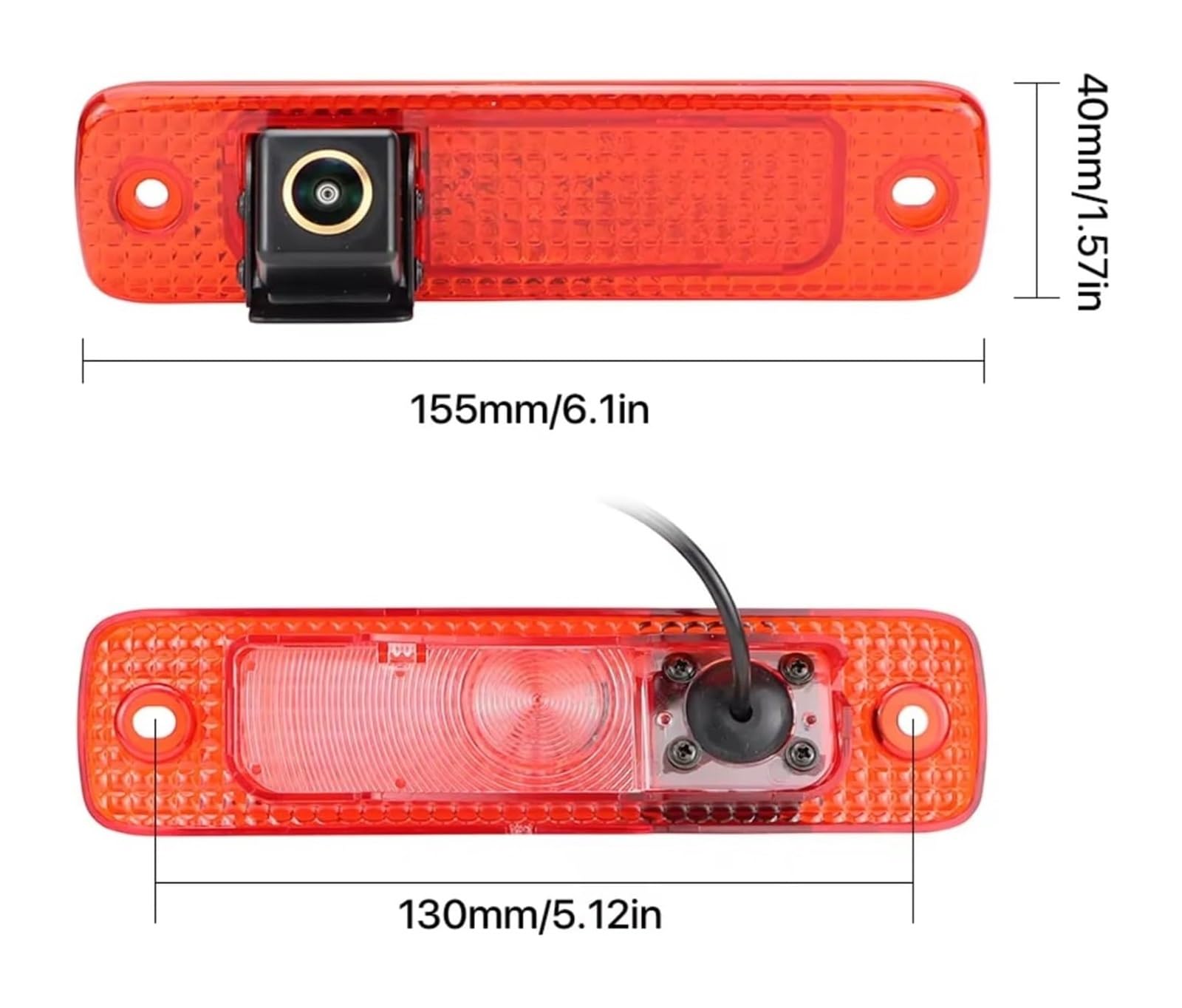 para Transit MK7 2006 2007 2008 2009 2010 2011 2012 2013 Camión Furgoneta Monitor AHD1080 Cámara Visión Trasera Coche AHD Opcional Cámara de Respaldo(GAHD-1080P-175deg)