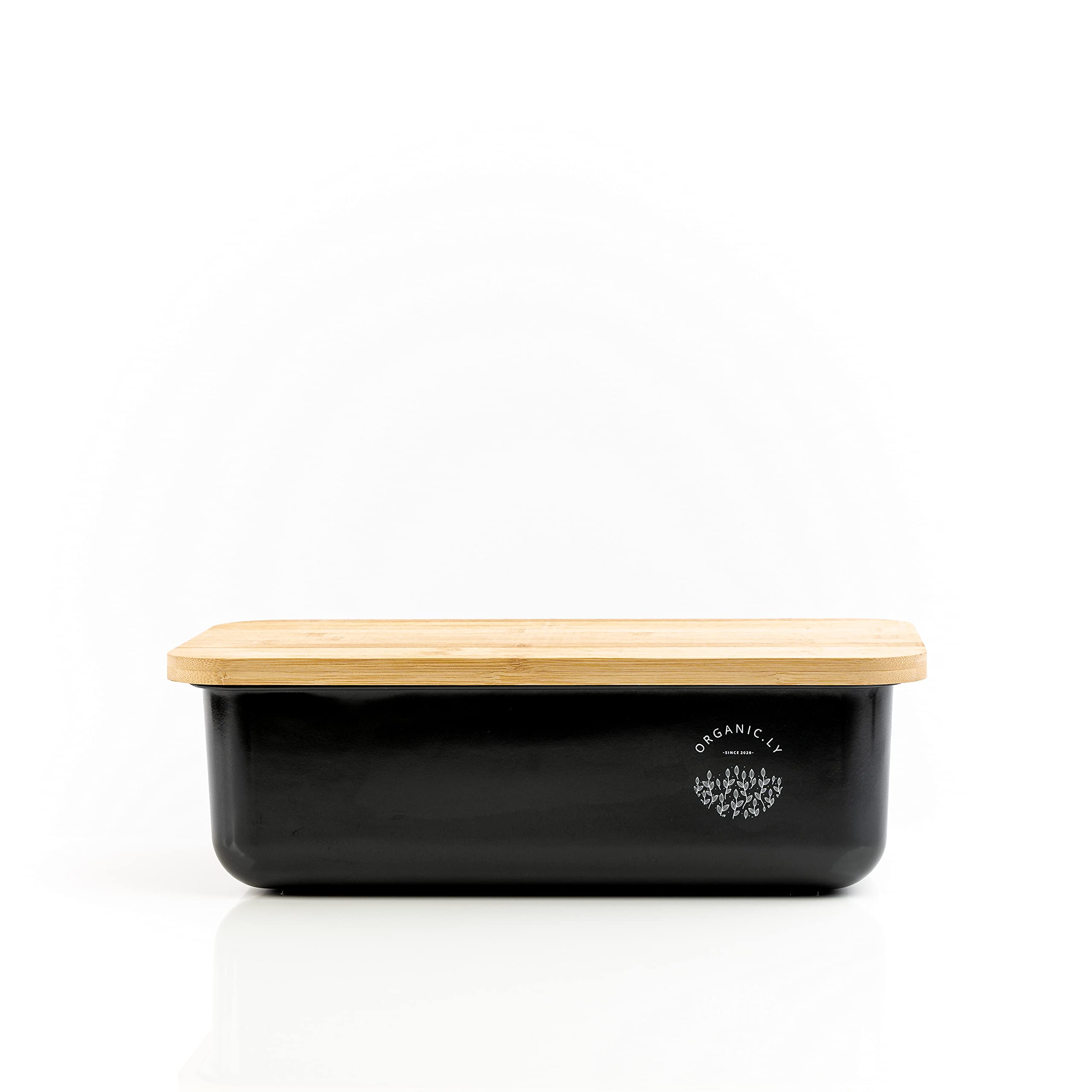 Buy Black Bread Box Bamboo Fiber Bread Box Big Bread Box with Airtight