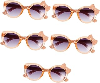 5 Pares De Óculos De Sol De Arco De Tinta Infantil Para Saia Poodle Óculos De Sol Bowknot Proteção UV Óculos De Sol Óculos De Sol De Verão Bebê Presente Foto Prop Óculos Cosplay