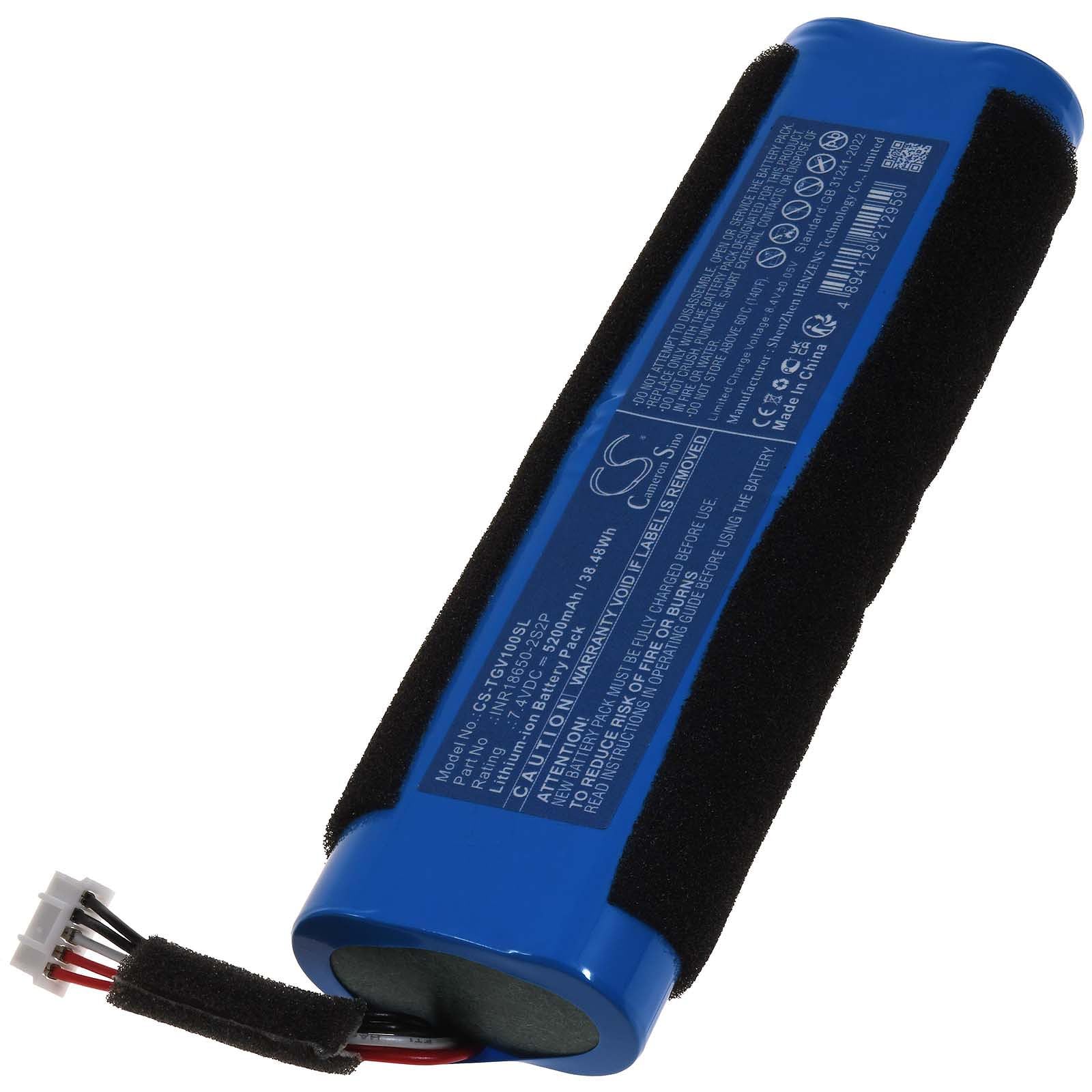 Akku kompatibel mit Teufel Typ INR18650-2S2P, 7,4V, Li-Ion