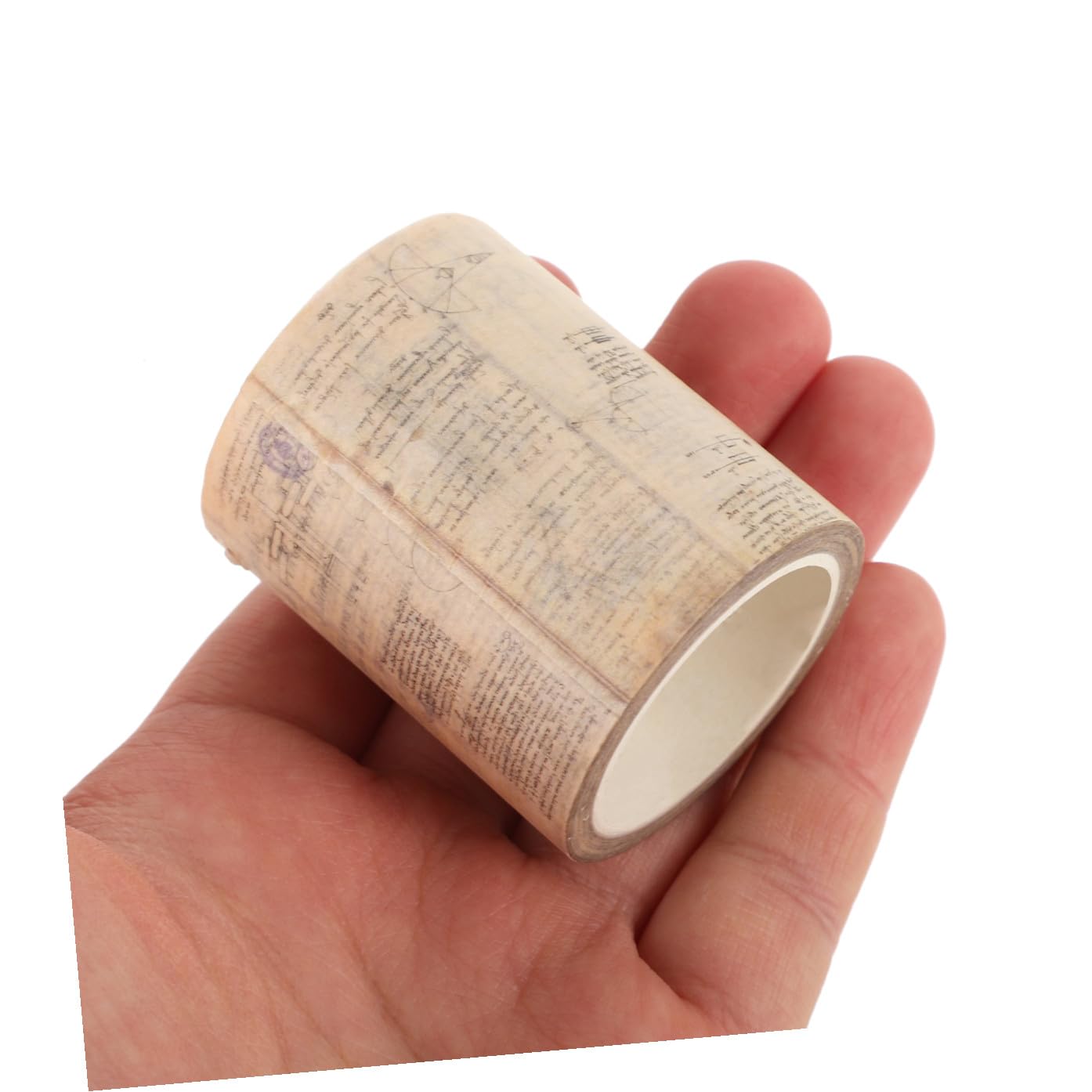 LALAFINA Ruban Adhésif Décoratif en Papier Japonerie, Style Rétro Gothique, Beige, pour Scrapbooking, Journaling et Loisirs Créatifs