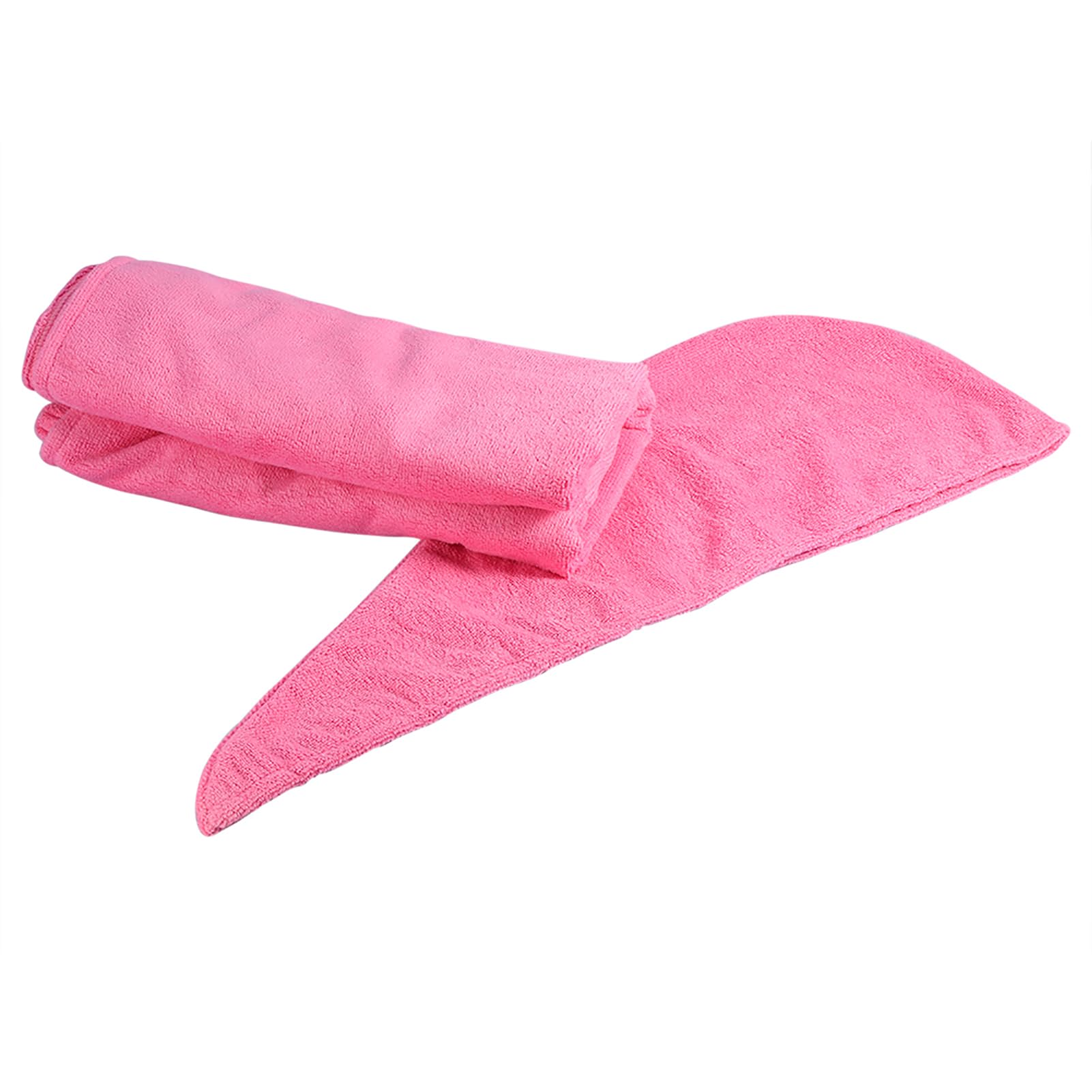 Yctze Set Asciugamano con Cappuccio per Capelli Asciugatura Rapida (Rosa