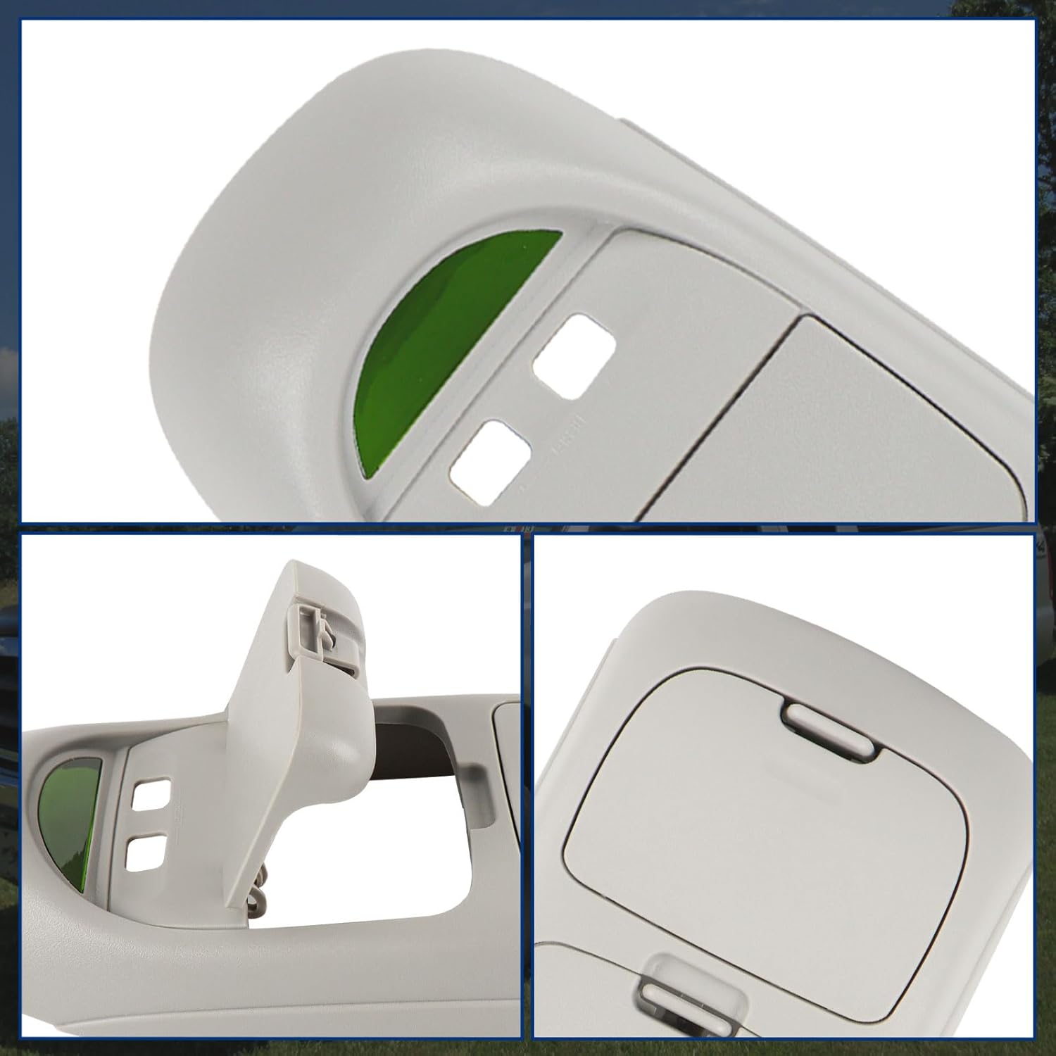 Overhead Console Assembly Compatible with 2002 2003 2004 Ford Super Duty F250 F350 F450 F550 W/O Sunroof Replaces # 2C3Z25519A70AAC 2C3Z-25519A70-AAC Interior Roof Console Panel