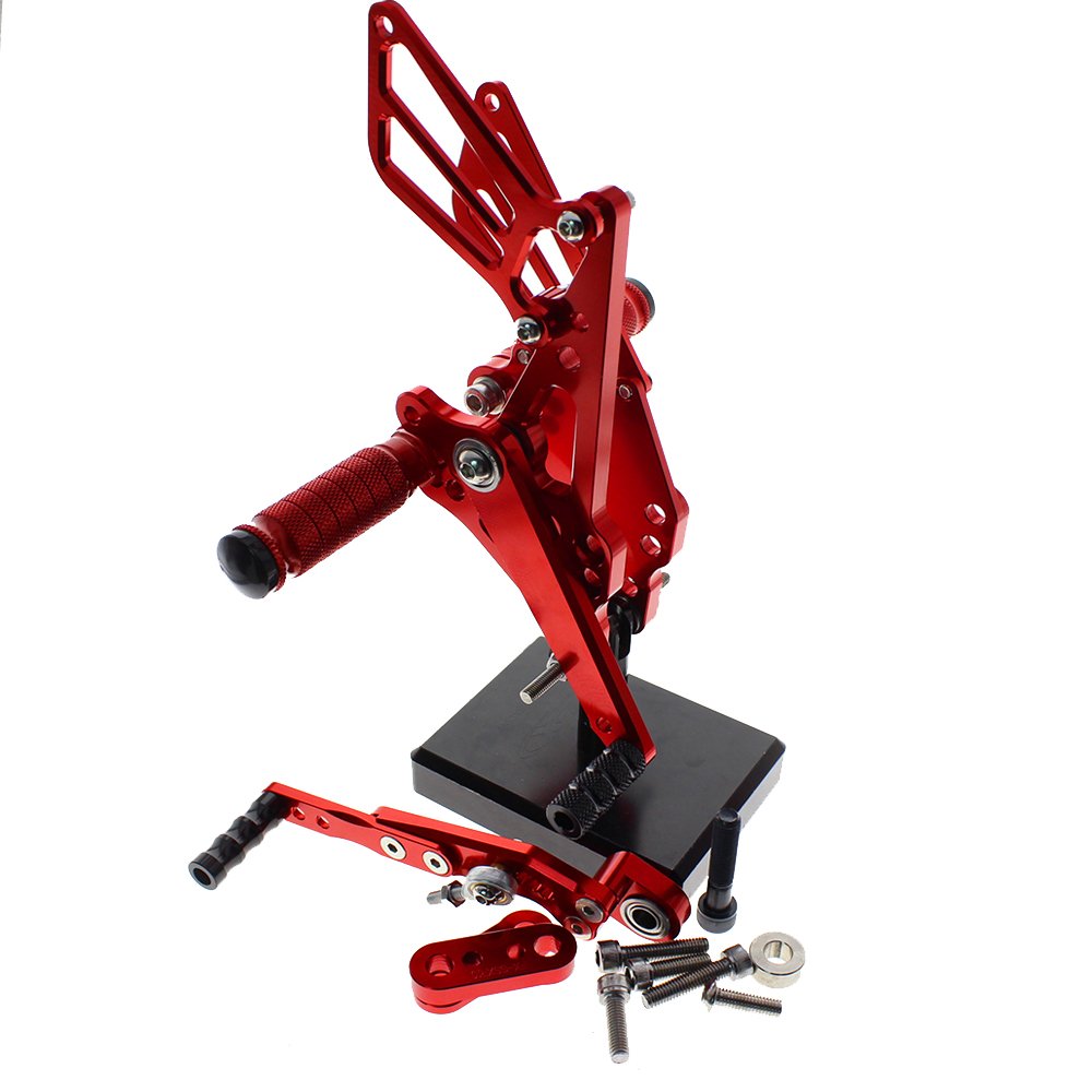 Commandes reculées CNC pour GSXR1000 2009-2016 repose-pieds réglable en alu