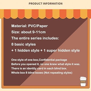 Aven Rabbit Emma Coffee ShopSeries Blind Box Action Figures Mystery Box Cute Random Toys Birthday Gifts Christmas Collectible Toy for Desktop Ornaments,3PCS