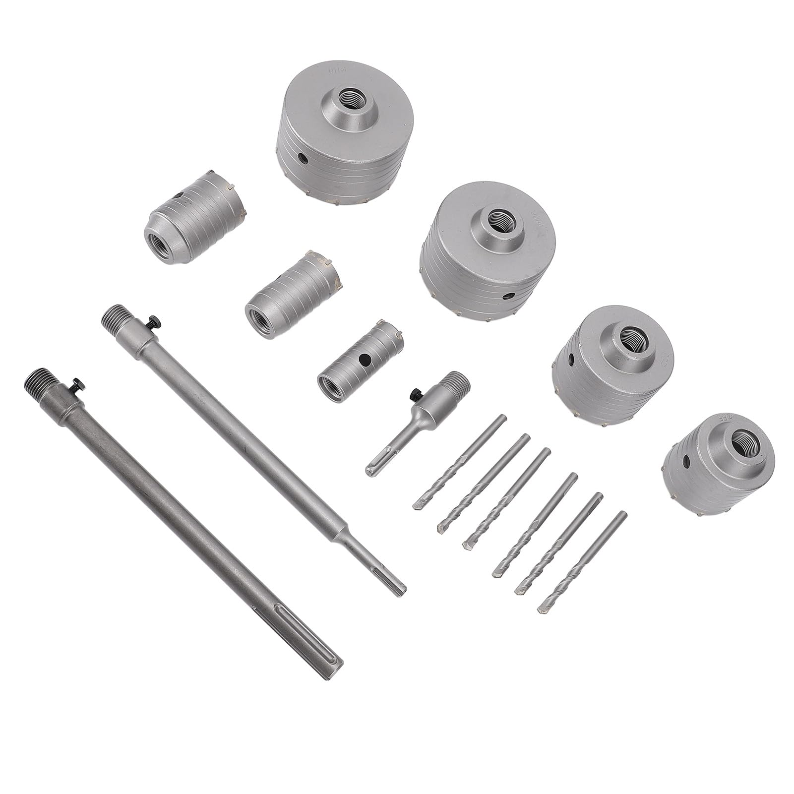 Kit de Sierra Perforadora para Hormigón Duradero, Eliminación Optimizada de Virutas para Instalación de Unidades de Aire Acondicionado