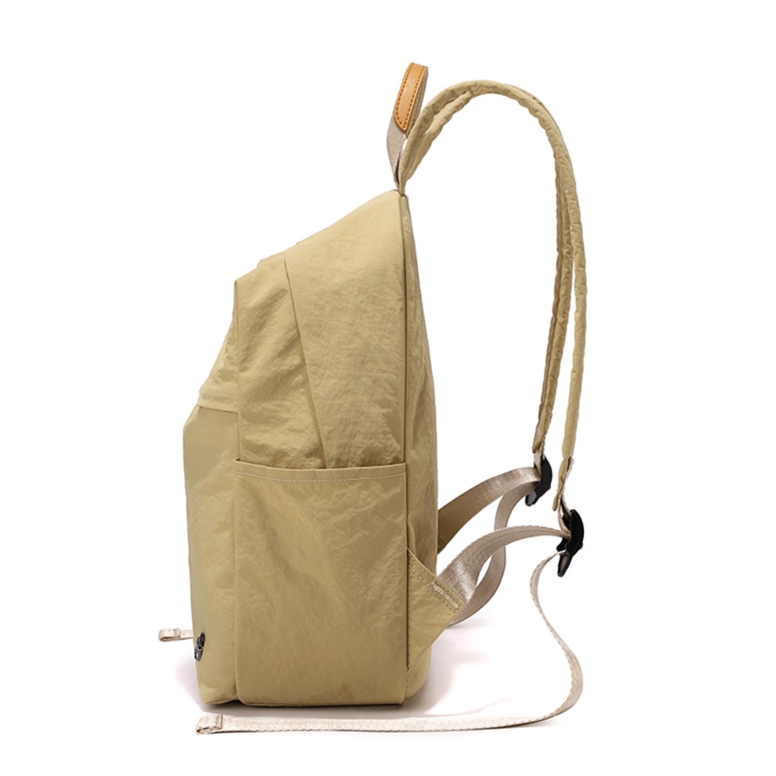 Zaino di Viaggio Stile Semplice, Borsa Studentesca Moda Grande capacità per Uso Quotidiano-Brown