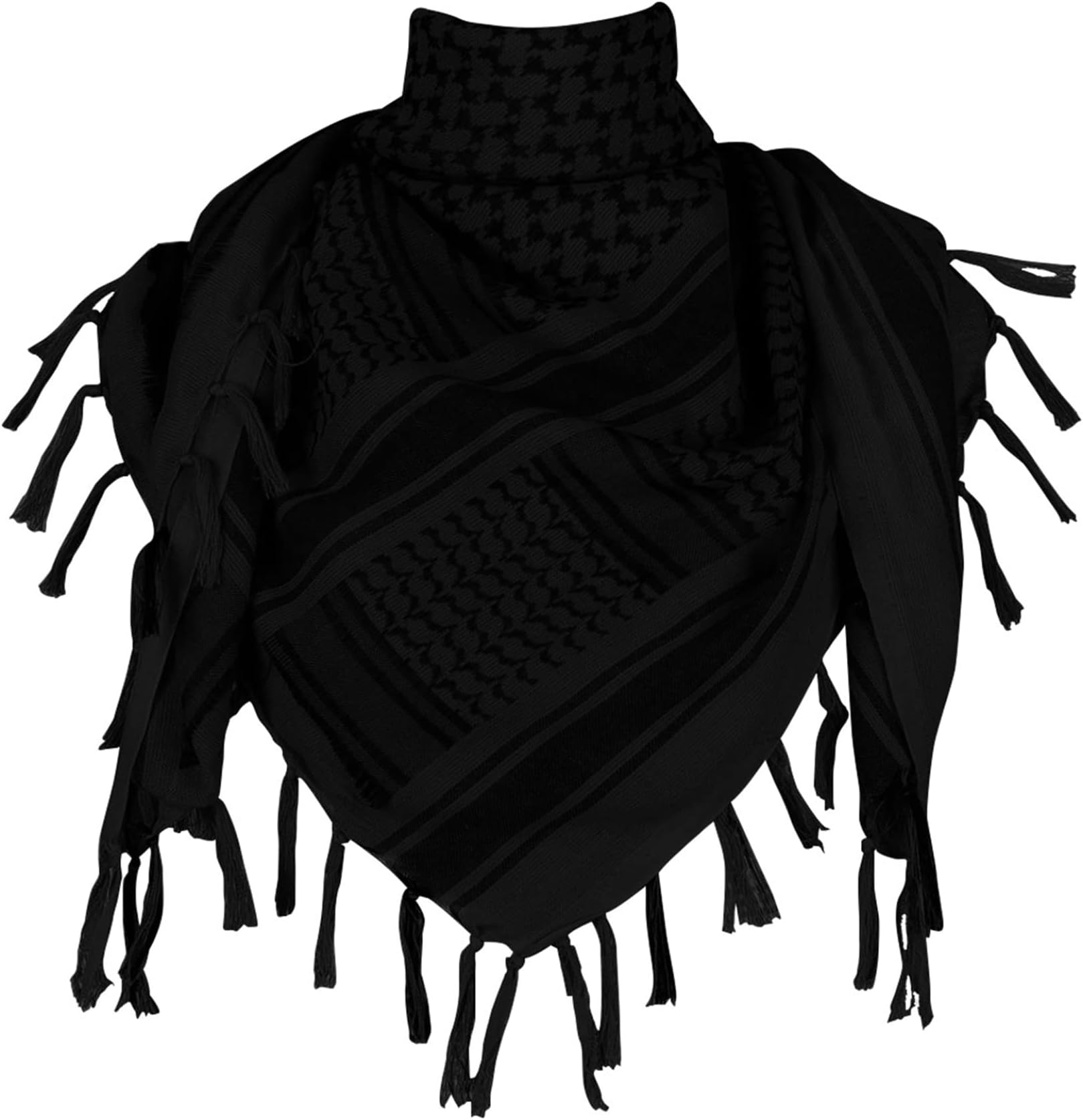 Shemagh Scarf - Men Arab Head Scarf 100% Cotton Military Tactical Desert Keffiyeh Head Neck Wrap