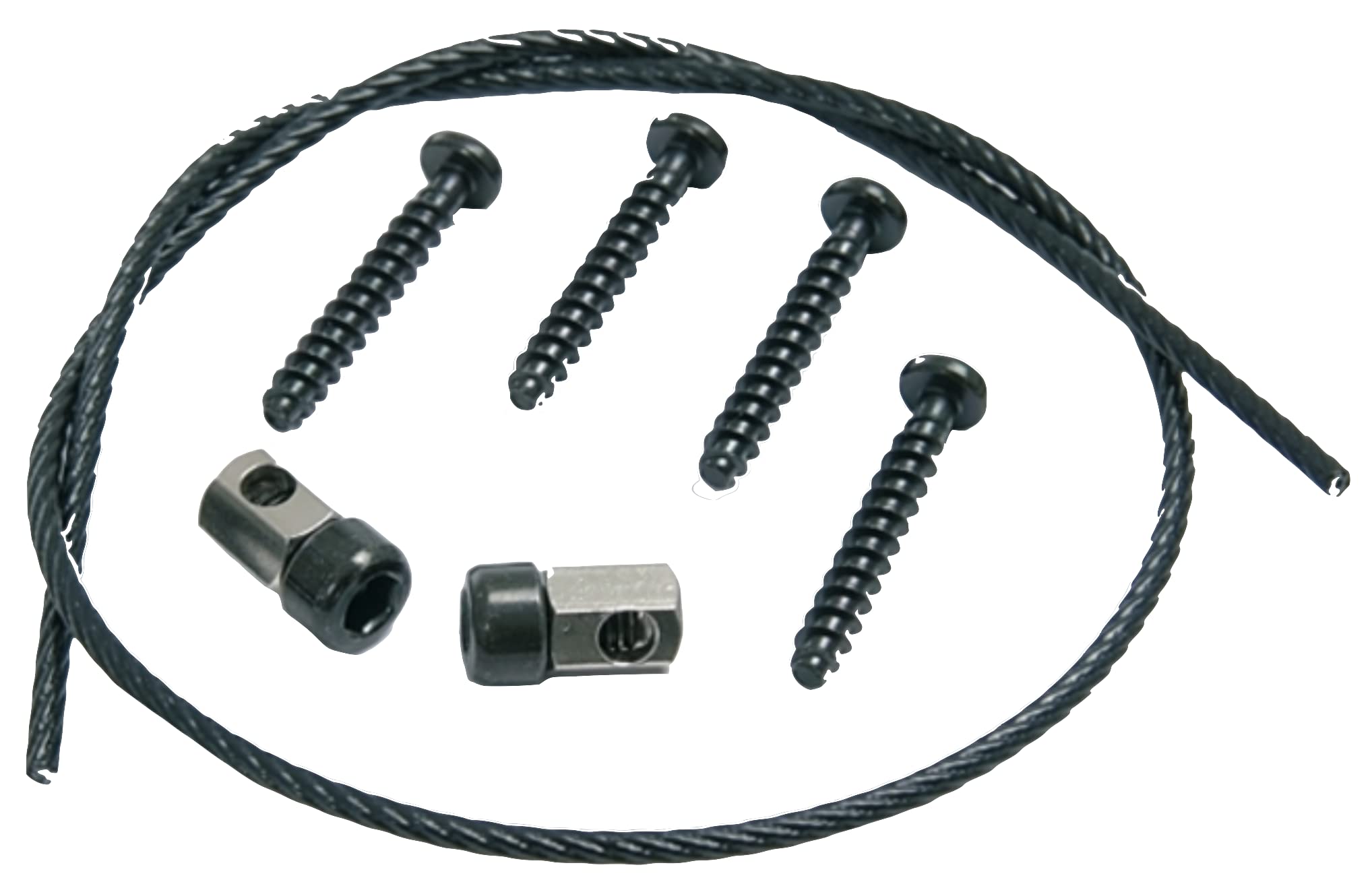 Set Ricambio KlickFix 0211ES - Corda, Viti E Viti Di Bloccaggio Per Porta Borse - 4