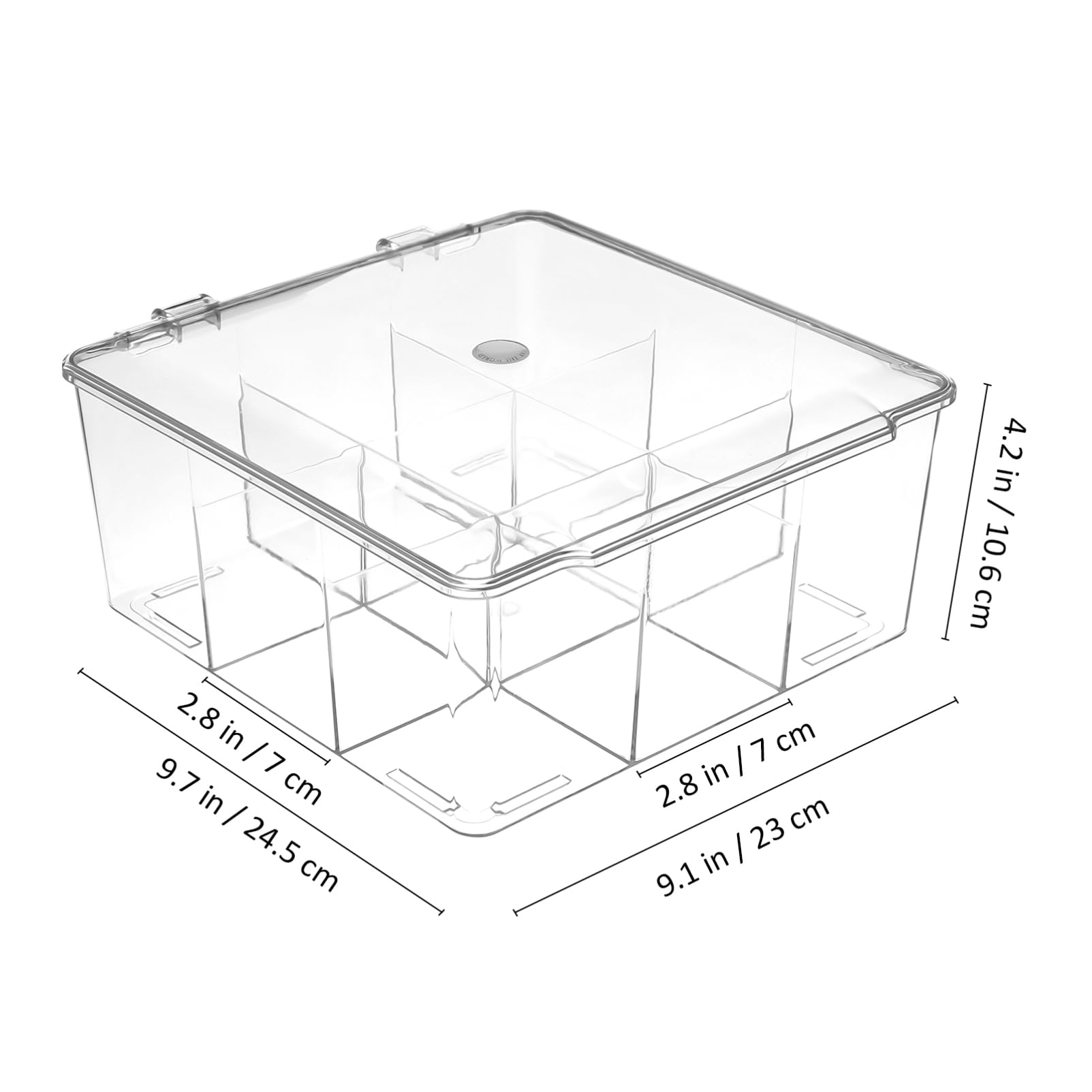 Organizzatore per Gioielli Sicuro E Pulito con Coperchi Scatola Portaoggetti in Plastica per Ferramenta Organizer per Trucco