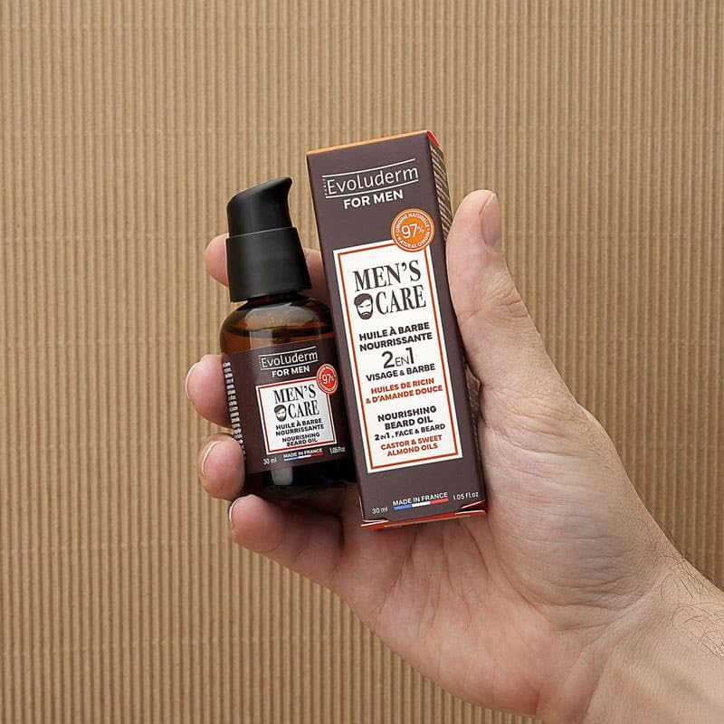 EVOLUDERM - Coffret Soin Visage Homme - 3 produits - Ingrédients d'Origine Naturelle - Végan - Idées Cadeaux Homme, Noël, Fête des Pères, Anniversaire, Saint Valentin