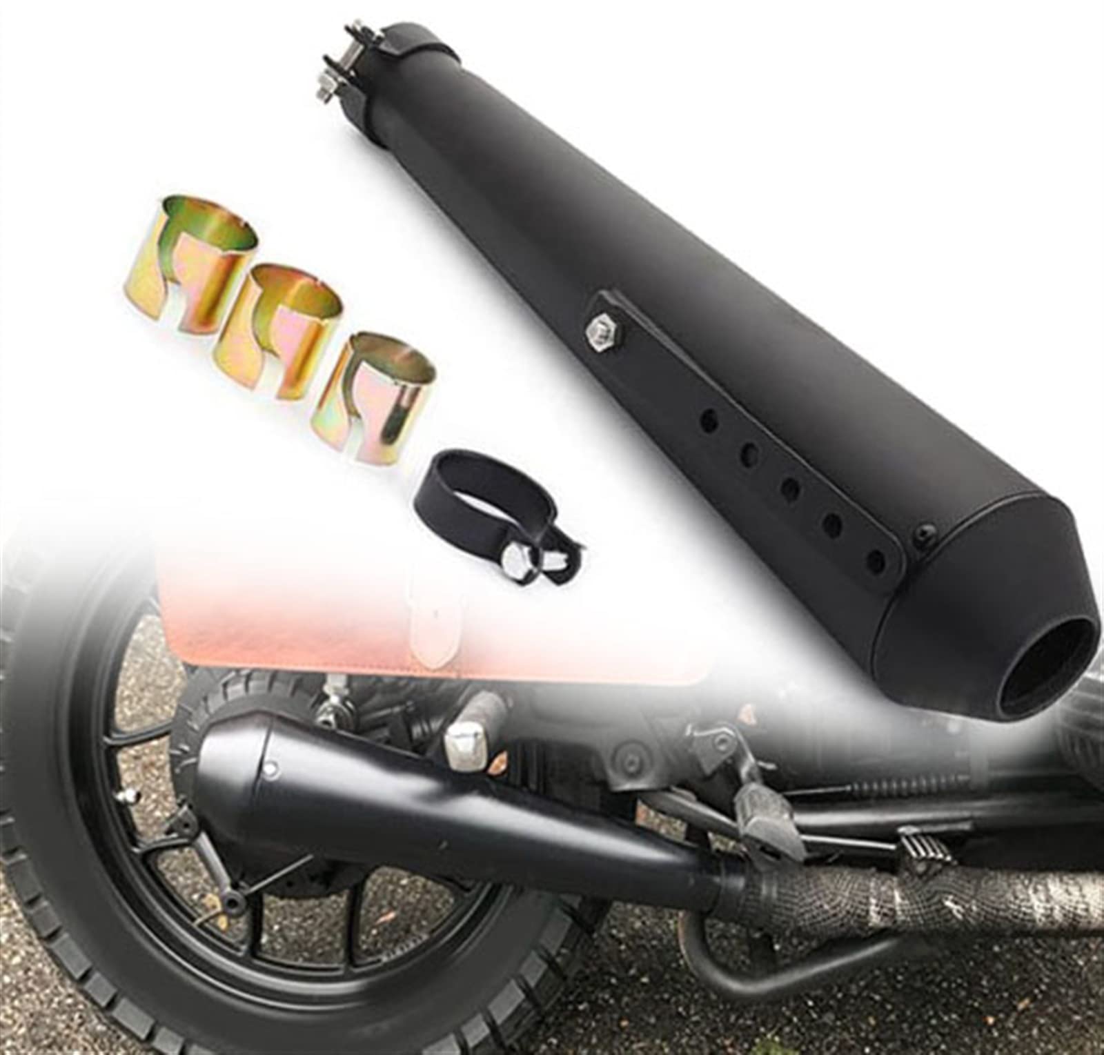 Amazon.co.jp: レトロオートバイの排気マフラー修正された 38-51