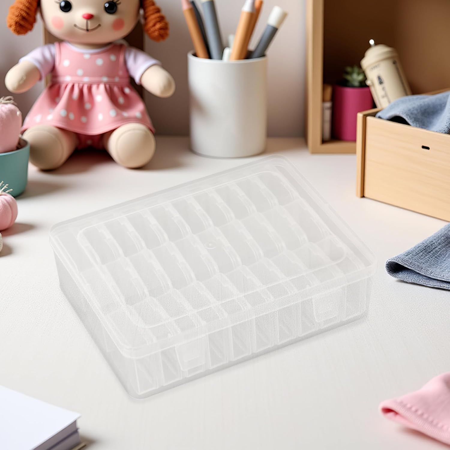 Plastic Bead Storage Organizer Box with 30 Compartments