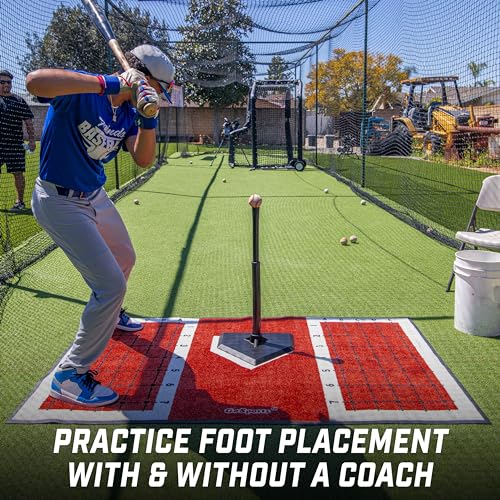 GoSports Baseball and Softball Hitting Mat with Batting Stance Alignment Guide - 6 x 4 ft by GoSports - Image 5