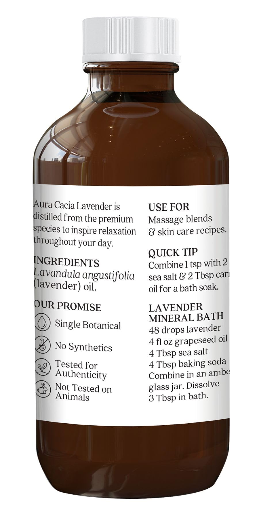 Aura Cacia 100% Pure Essential Oil, lawenda, 4 uncje płynne (118 ml)