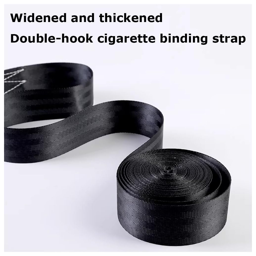 Cinghie A Cricchetto, 11023 Lbs, In Poliestere Resistente, Con Gancio A J, Fissaggio Del Carico Per Biciclette, Camion, Rimorchi, Tetto Auto, Ecc(Nero, 1 Confezione)(L 5m/196.9in)