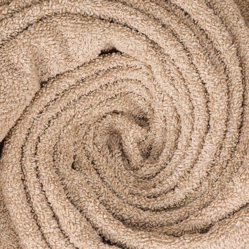 Image of RANGOLI 100% Bamboo Face Towel Set of 3, 500 GSM, Quick Dry Towels for Face, Gym, Travel, Ultra Soft Highly Absorbent, 30Cm X 30Cm, Beige.