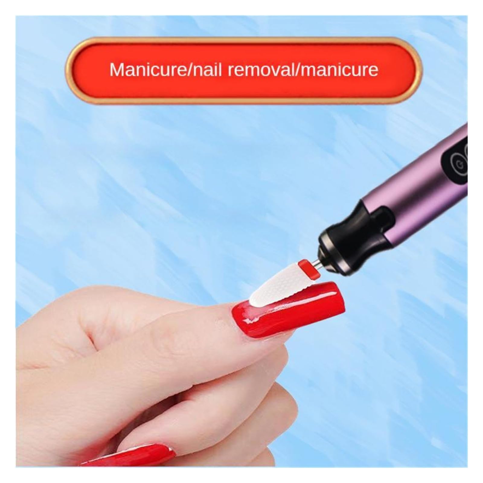 Torno para Uñas Taladro eléctrico for uñas, Juego de Fresas for manicura Profesional, Brocas for uñas, removedor de Esmalte de Gel, manicura artística for uñas(Silver)