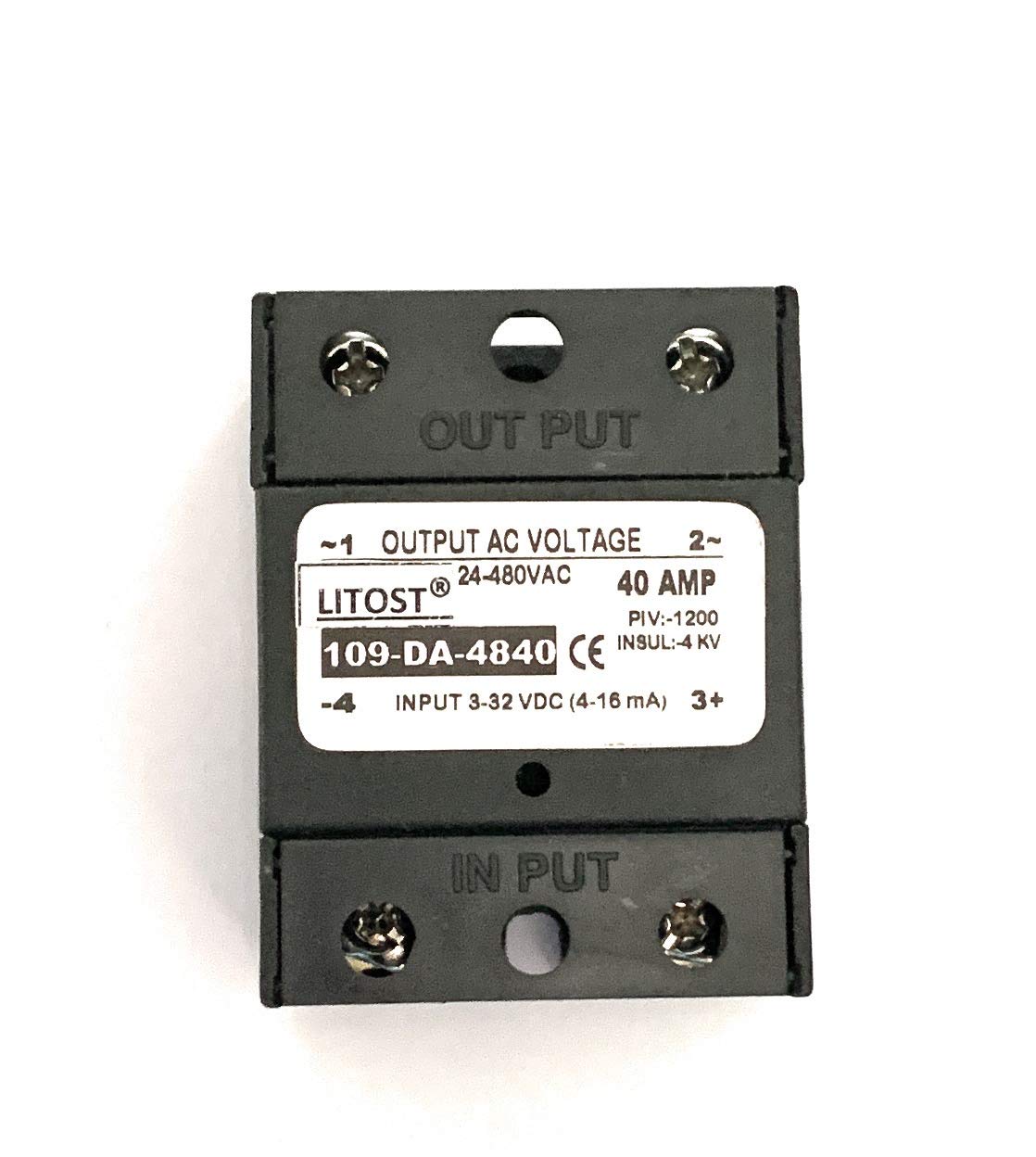 Litost® Solid State Relay SSR DC Input 3-32VDC (4-16 mA) To AC 24-480 VAC Out Put - 40AMP DC To AC (B08CKDHFR8) Amazon Price History, Amazon Price Tracker