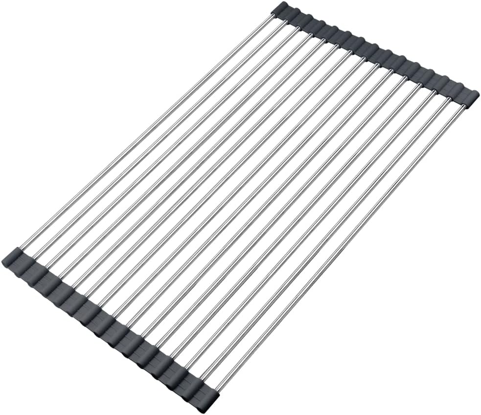 MGahyi Roll Up Dish Drying Rack, Over The Sink Drying Rack, RollUp