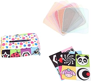 Toyvian Caixa Brinquedos Educativos Infantis Brinquedo De Puxar Bebê Brinquedos De 12 Meses Brinquedos De Desenvolvimento Sensorial Do Bebê Lenços Para Crianças Brincam Brinquedos